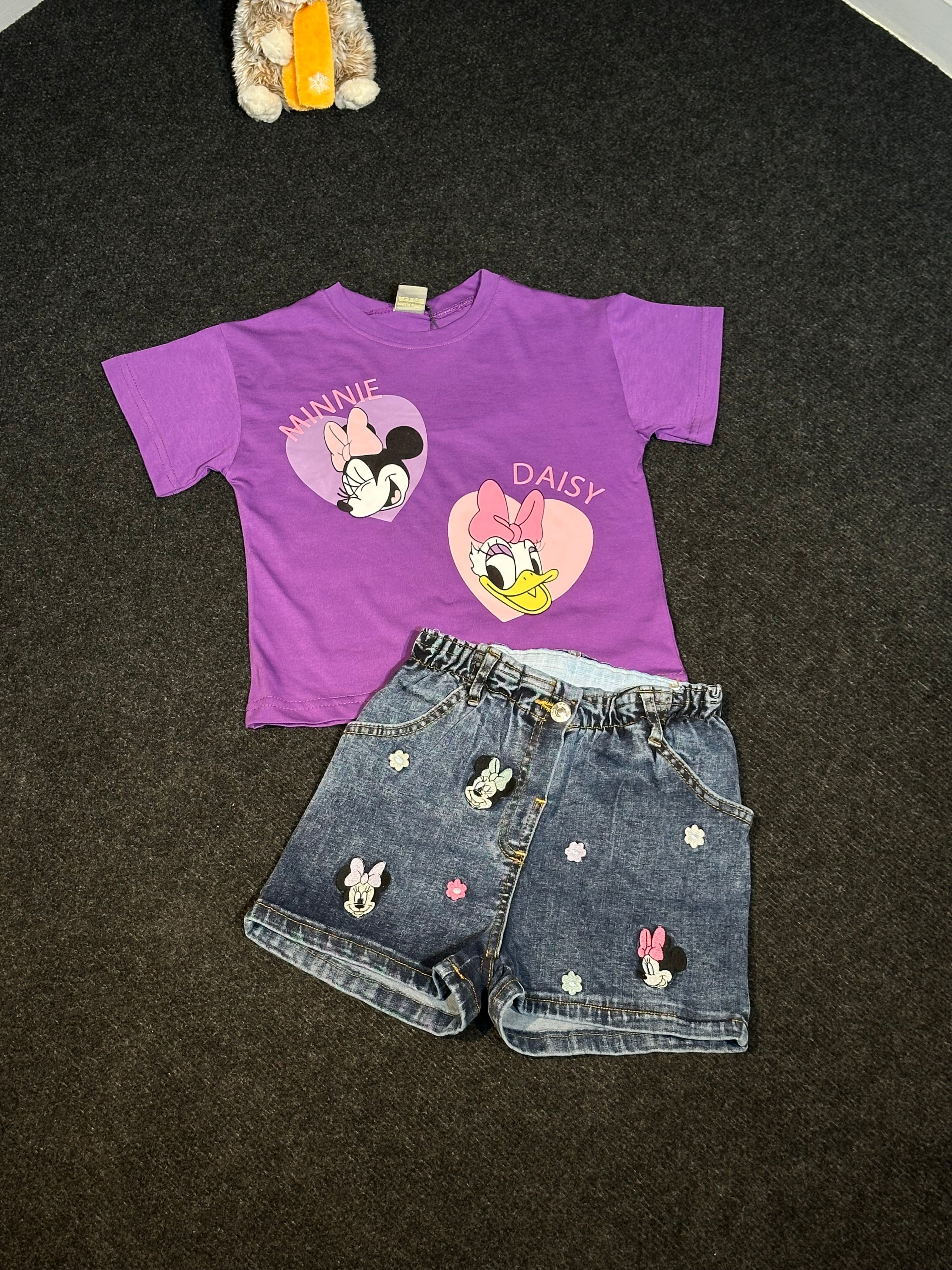Minnie&Daisy Kot Şort Kız Çocuk Takım
