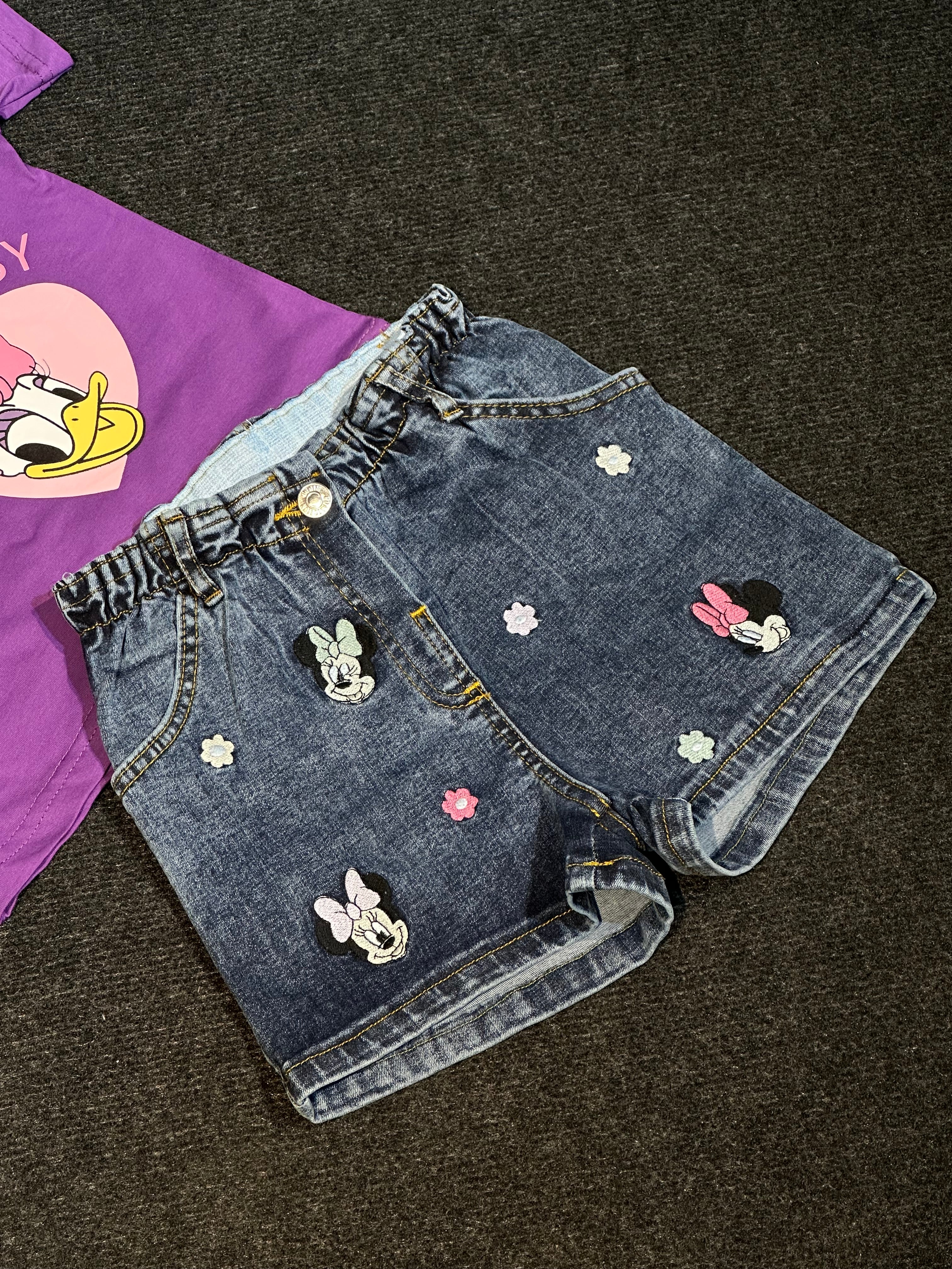 Minnie&Daisy Kot Şort Kız Çocuk Takım